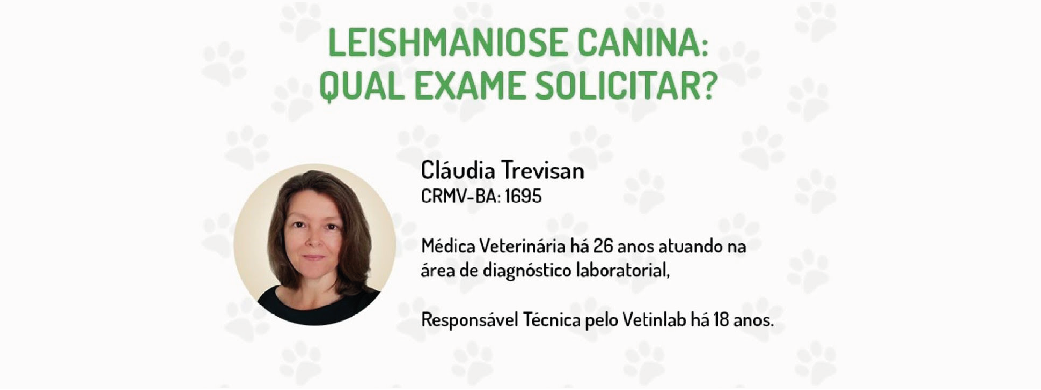 Banner - Webinar - Leishmaniose Canina: Qual exame solicitar?